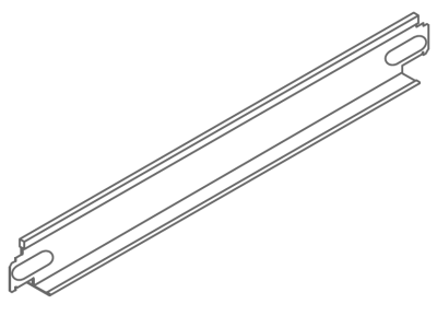 Направляющая Nr.47G/38, 38x24 мм, белый, L=1,25 м, 50 шт./уп.