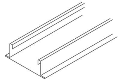 Профиль Nr.80/50G бандрастер, белый, L=3,6 м, 8 шт./уп.