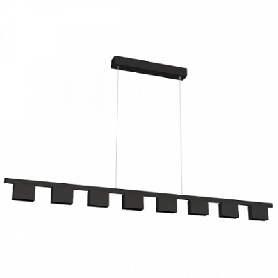 Светильник подвесной SP-LEGACY 8x6W, 3900lm, 3000K,  1200x60x1200mm, 34°, Черный