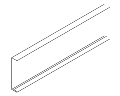 Профиль Nr.36 C-обр., 50х10 мм, оцинк., длина 2,5 м, 20 шт./уп.