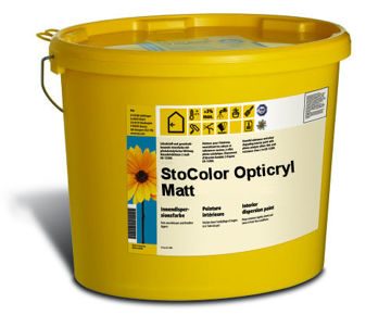 Краска StoColor Opticryl Matt, белая, арт. 00024-003, интерьер, акрил, matt, 2,5 л/уп.