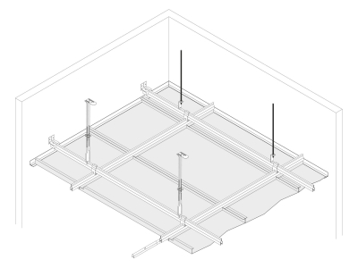 Потолочная система S1.12 Clip in