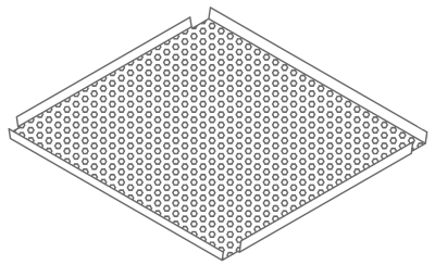 Панель Nr.5314X00001LG 1250х625 мм, перф.