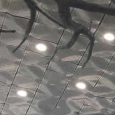 Дизайнерский потолок типа hook on с эффектом волн 3D PERFO PUZZLE PZ-300