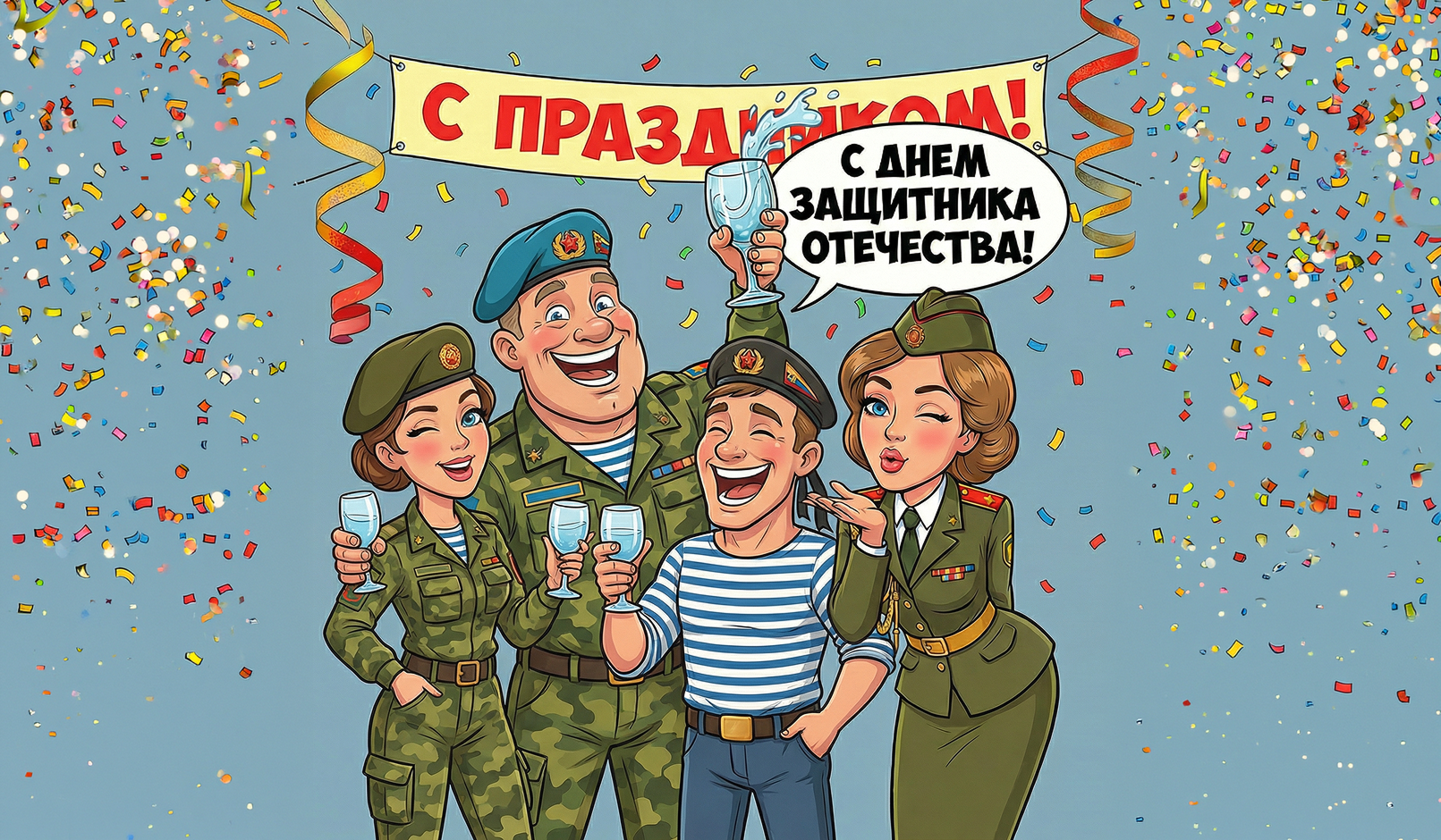 С днём защитника отечества! С днём защитника отечества!