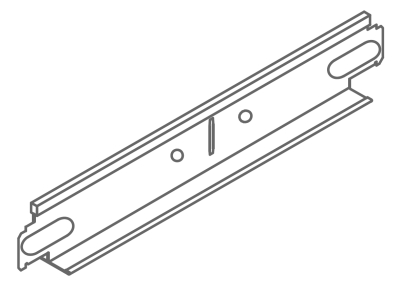 Направляющая Nr.46G/38, 38x24 мм, белый, L=0,625 м, 75 шт./уп.