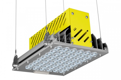 Свеьтильник подвесной взрывозащищенный Кедр Ех ССП 50W, 6100lm, 5000К, 328х225х147, КСС Д
