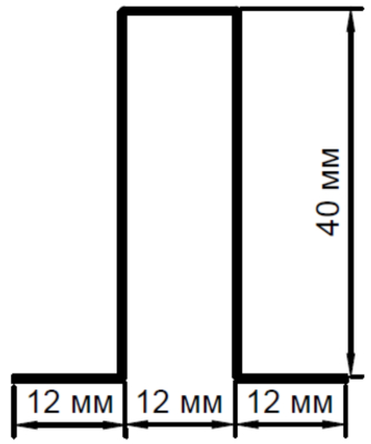 Профиль стеновой Ω40, RAL9016, L=3 м, арт. 228208, 10 шт./уп.