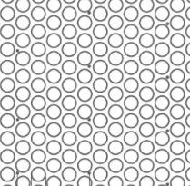 Потолочная система с 3D перф. Ø60мм и креплением на винты PERFO PUZZLE PZ-100