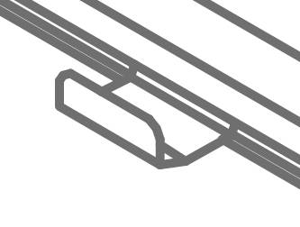 Клипса Nr.5220 (69431) прижимная для 50F, 100 шт./уп.