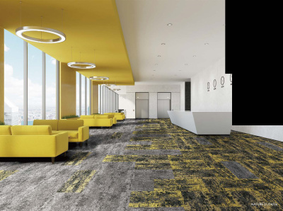 Ковровая плитка Innovflor Nature 06 0.5*1.00 м 100% ПОЛИАМИД Solution dyed Желтый