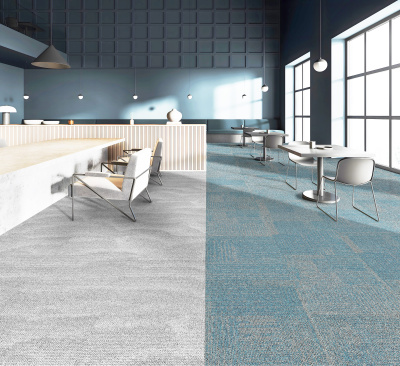 Ковровая плитка Innovflor Universe 401 0.5*0.5 м 100% ПОЛИАМИД Solution dyed Бирюзовый