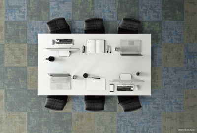 Ковровая плитка Innovflor Rebirth 01 0.5*0.5 м 100% ПОЛИАМИД Solution dyed Серый