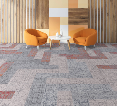 Ковровая плитка Innovflor Memories 04 0.25*1 м 100% ПОЛИАМИД Solution dyed Серый, светлый