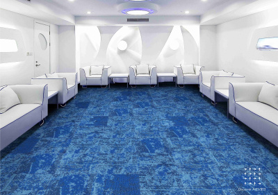 Ковровая плитка Innovflor Discover B03  0.5*0.5 м 100% ПОЛИАМИД Solution dyed Синий