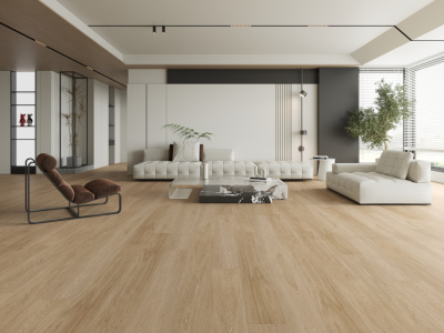 ПВХ плитка KBS floor (КБС флоор) Wood collection Light Oak CDW 1064L-01 4,0 мм / 0,55 мм / 187х1227 мм, упак.2,294м2 Бежевый