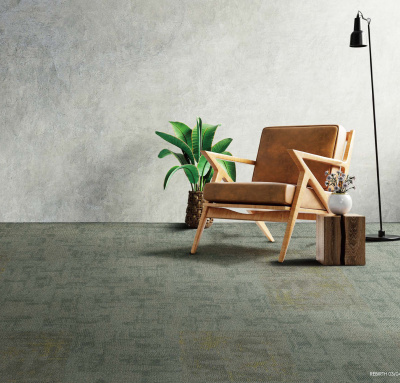 Ковровая плитка Innovflor Rebirth 03 0.5*0.5 м 100% ПОЛИАМИД Solution dyed Серый