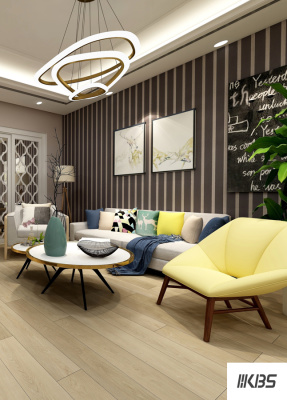 ПВХ плитка KBS floor (КБС флоор) Wood collection Highland Oak VL 88065L-001 4,0 мм / 0,55 мм / 187х1227 мм, упак.2,294м2 Бежевый, светлый