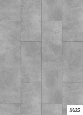 ПВХ плитка KBS floor (КБС флоор) Stone collection Light Concrete VL 89706-006 4,0 мм / 0,55 мм / 610х305 мм, упак.2,233м2 Серый, светлый