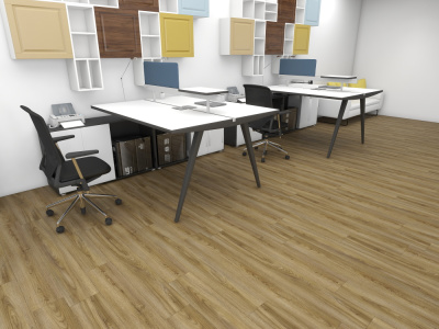 ПВХ плитка KBS floor (КБС флоор) Wood collection Sourdon Oak VL 88088 4,0 мм / 0,55 мм / 187х1227 мм, упак.2,294м2 Коричневый