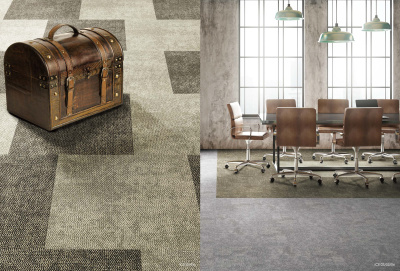 Ковровая плитка Innovflor Ice 03 0.5*0.5 м 100% ПОЛИАМИД Solution dyed Серый, светлый