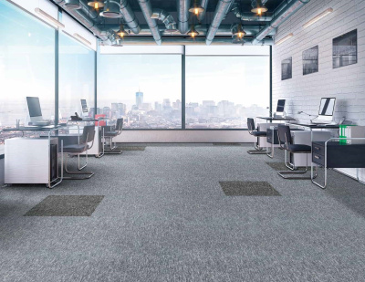Ковровая плитка Innovflor Basis 16 0.5*0.5 м 100% ПОЛИАМИД Solution dyed Серый