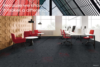 Ковровая плитка Innovflor Rebirth 09 0.5*0.5 м 100% ПОЛИАМИД Solution dyed Серый