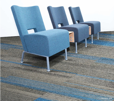 Ковровая плитка Innovflor Colorline 5B 0.25*1.00 м 100% ПОЛИАМИД Solution dyed Серый