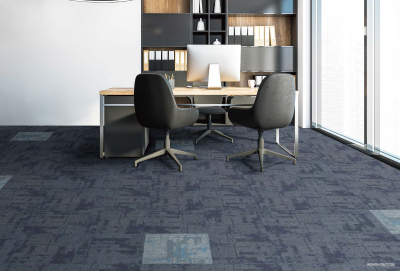 Ковровая плитка Innovflor Rebirth 07 0.5*0.5 м 100% ПОЛИАМИД Solution dyed Серый