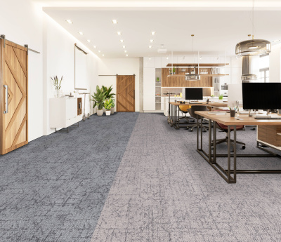 Ковровая плитка Innovflor Memories 04 0.25*1 м 100% ПОЛИАМИД Solution dyed Серый, светлый