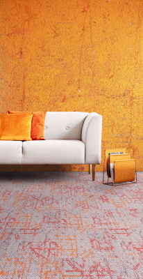 Ковровая плитка Innovflor Memories 10 0.25*1 м 100% ПОЛИАМИД Solution dyed Серый