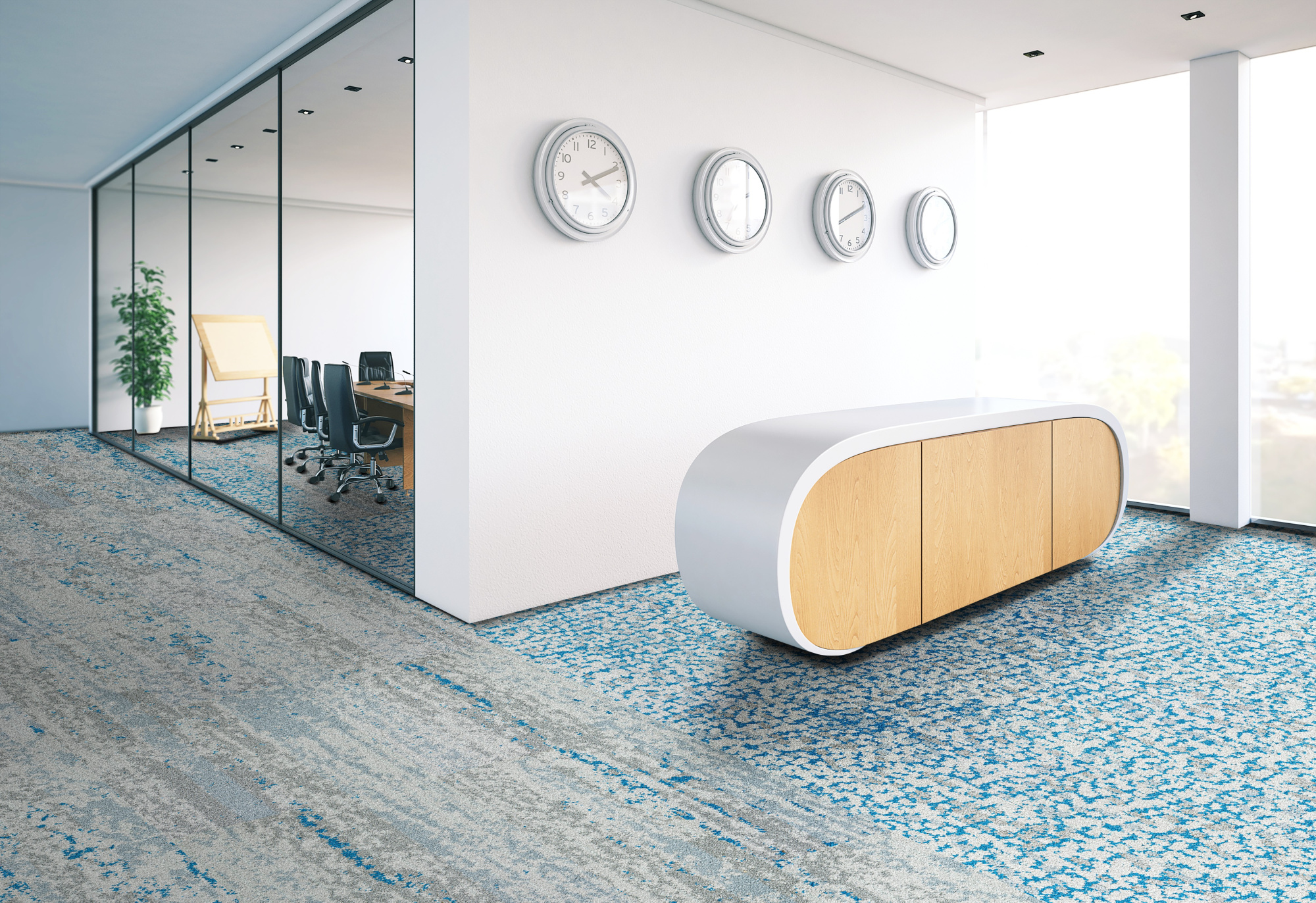 Ковровая плитка Innovflor Colorkey B-06 0.25*1 м Серый