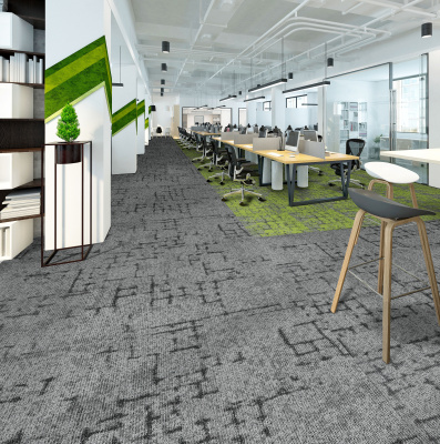 Ковровая плитка Innovflor Galaxy E C01 0.5*0.5 м 100% ПОЛИАМИД Solution dyed Серый