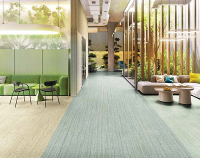 Ковровая плитка Innovflor Deepline 05 0.25*1.00 м 100% ПОЛИАМИД Solution dyed Серый