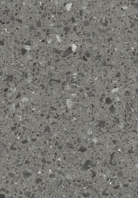 ПВХ плитка KBS floor (КБС флоор) Stone collection Medium Terrazzo VL 89706-019 4,0 мм / 0,55 мм / 600х600 мм, упак.2,88м2 Серый