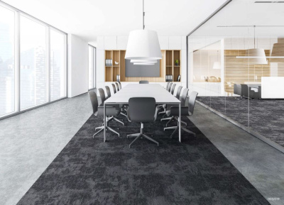 Ковровая плитка Innovflor Galaxy F 003 0.5*0.5 м 100% ПОЛИАМИД Solution dyed Серый, темный