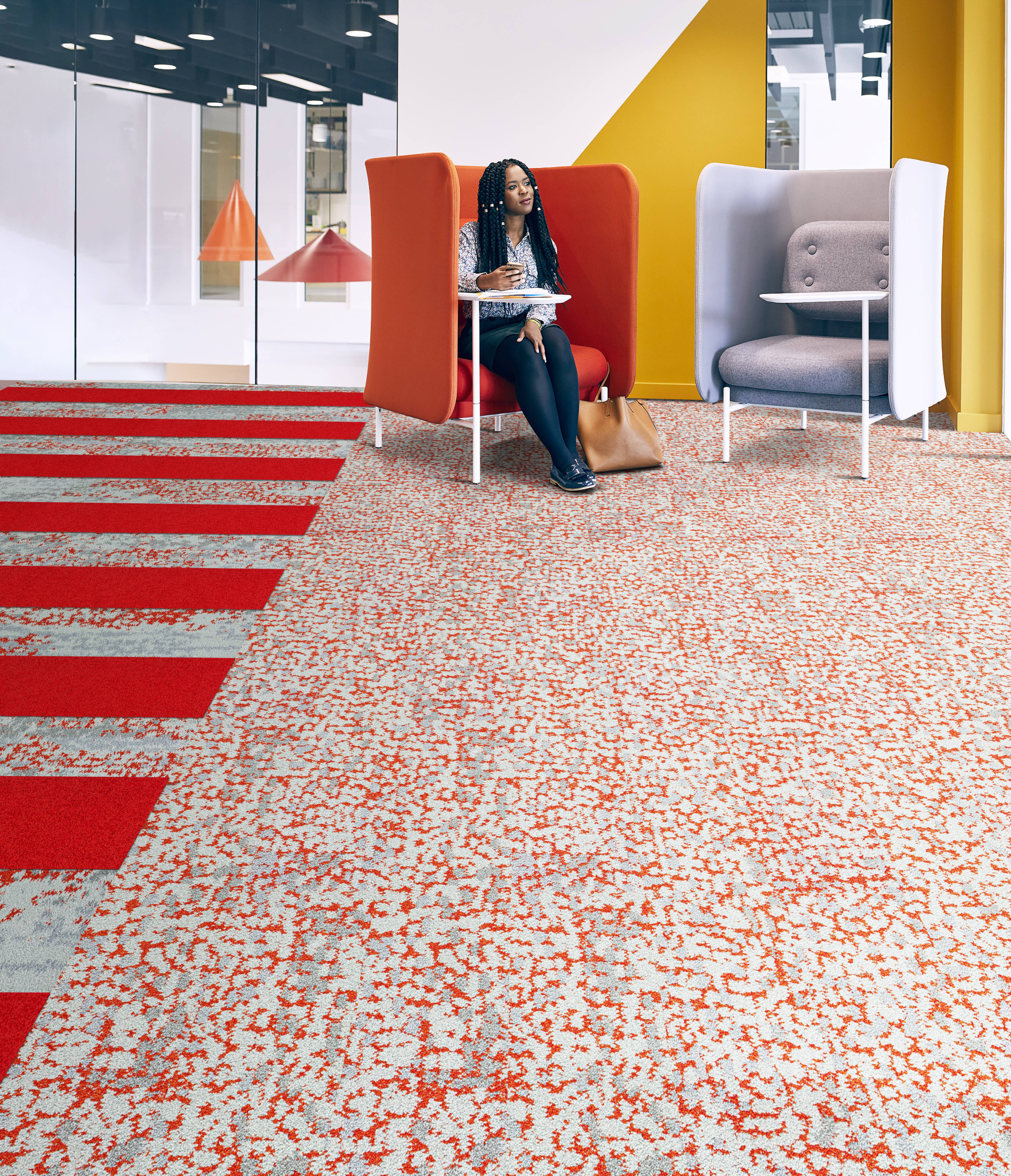 Ковровая плитка Innovflor Colorkey C-04 0.25*1 м Серый